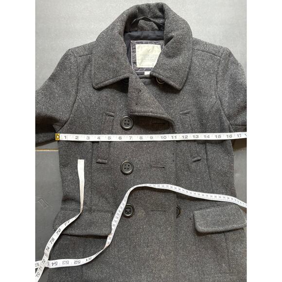 American Eagle Outfitters Size Small Petite Gray Peacoat - Picture 11 of 11